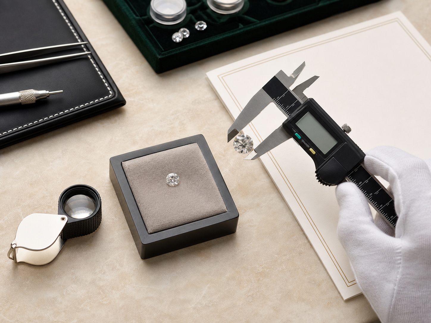 Laboratory-grown diamond measurement and verification workspace